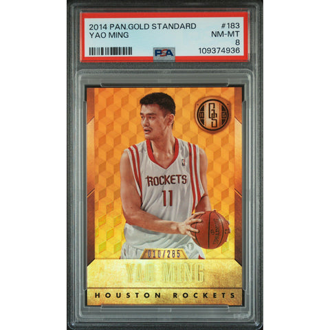 2014 PANINI GOLD STANDARD YAO MING 183 PSA 8