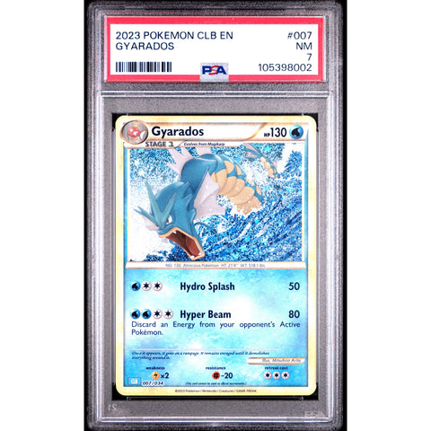 2023 POKEMON CLASSIC COLLECTION GYARADOS 007/034 PSA 7