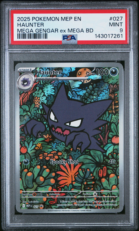 2031 POKEMON HAUNTER MEGA GENGAR EX BATTLE DECK MEP 027 PSA 9