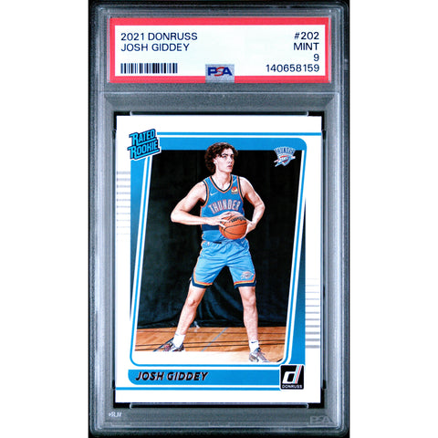 2021 PANINI PANINI DONRUSS JOSH GIDDEY 202 PSA 9