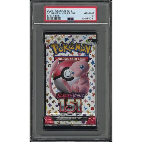 2023 POKEMON INT'L SCARLET & VIOLET 151 BOOSTER PACK PSA 10
