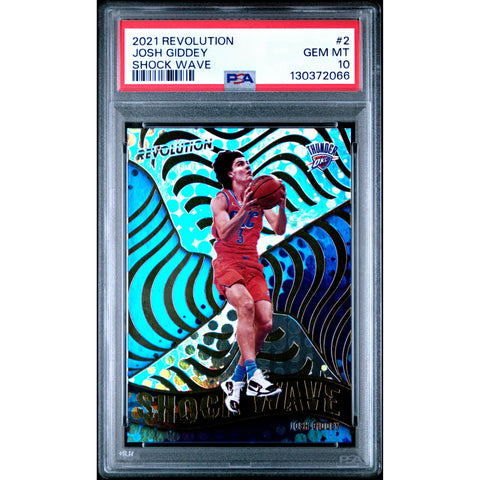 2021 PANINI PANINI REVOLUTION SHOCK WAVE JOSH GIDDEY 2 PSA 10