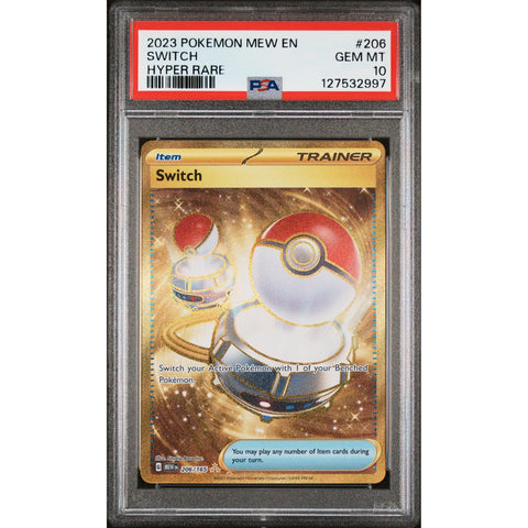 2023 POKEMON 151 SWITCH 206/165 PSA 10