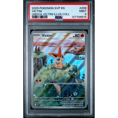 2025 POKEMON PROMO VICTINI ILLUSTRATION COLLECTION SVP208 PSA 9