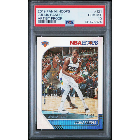 2019 PANINI PANINI HOOPS JULIUS RANDLE ARTIST PROOF 121 PSA 10