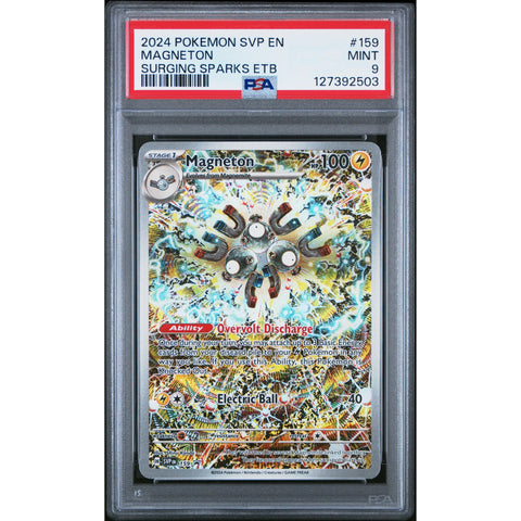 2024 POKEMON PROMO MAGNETON SURGING SPARKS ELITE TRAINER BOX SVP159 PSA 9