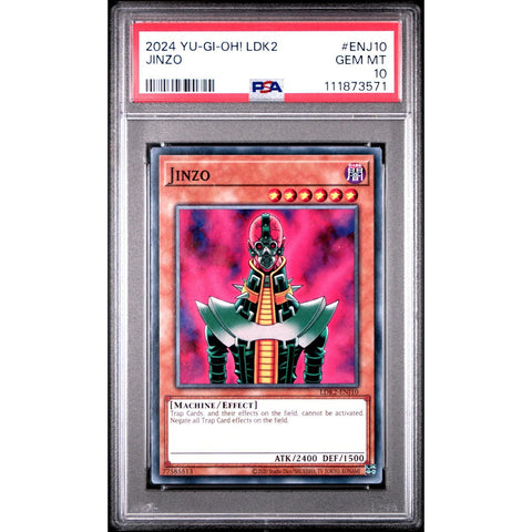 2024 YU-GI-OH LEGENDARY DECKS II JINZO ENJ10 PSA 10 Kollecter 2024 YU-GI-OH LEGENDARY DECKS II JINZO ENJ10 PSA 10 Kollecter