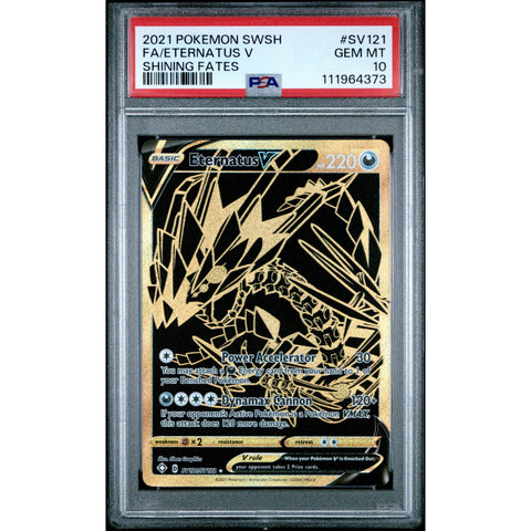 2021 POKEMON SHINING FATES ETERNATUS V SV121/SV122 PSA 10