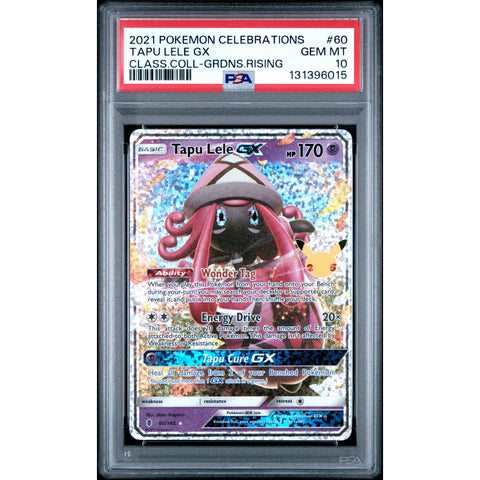 2021 POKEMON CELEBRATIONS TAPU LELE 060/145 PSA 10