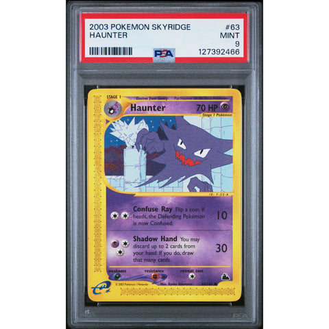 2003 POKEMON SKYRIDGE HAUNTER 63/144 PSA 9