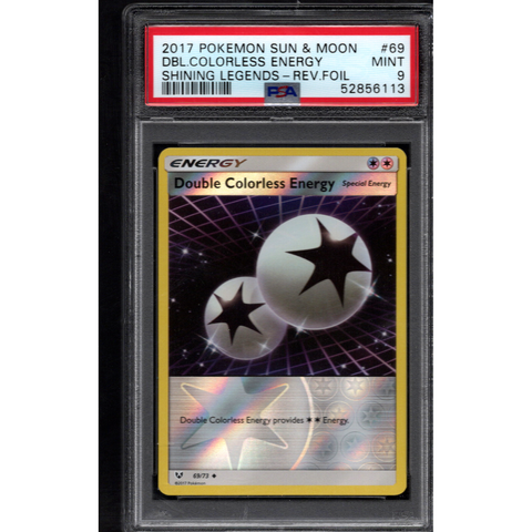 2017 POKEMON JPN SHINING LEGENDS DBL COLOURLESS ENERGY 69/73 PSA 9