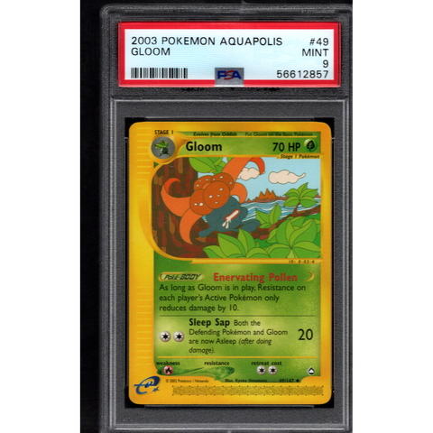 2003 POKEMON AQUAPOLIS GLOOM 49/147 PSA 9