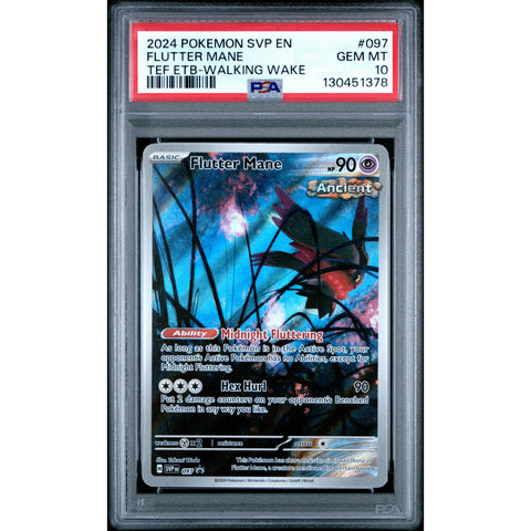 2024 POKEMON PROMO FLUTTER MANE TEMPORAL FORCES ELITE TRAINER BOX SVP097 PSA 10
