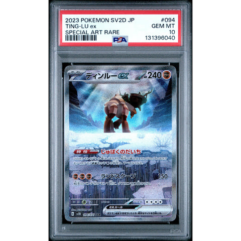 2023 POKEMON JPN CLAY BURST TING-LU 094/071 PSA 10