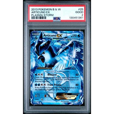 2013 POKEMON PLASMA STORM ARTICUNO 025/135 PSA 2