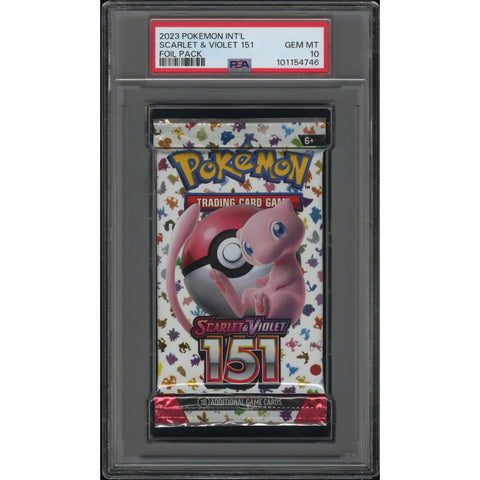 2023 POKEMON INT'L SCARLET & VIOLET 151 BOOSTER PACK PSA 10