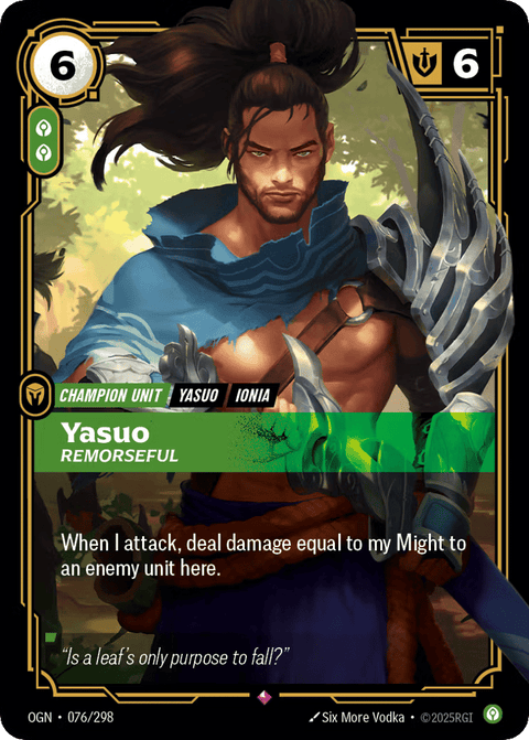 Yasuo, Remorseful - 076/298