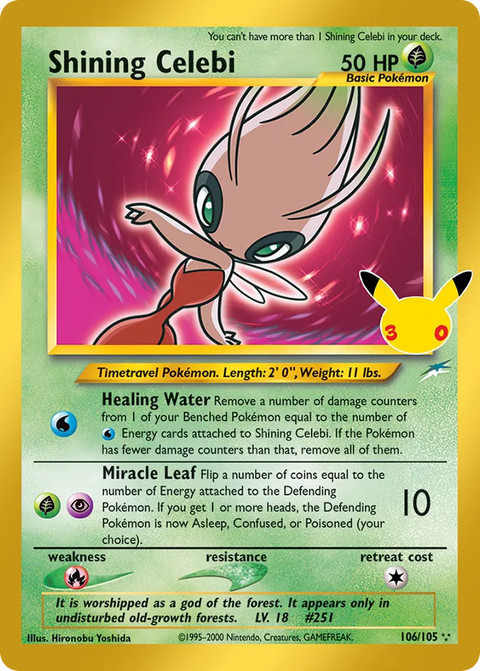 Shining Celebi [30th Celebration] - 106/105