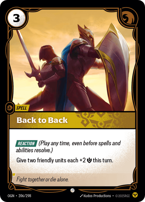 Back To Back - 206/298