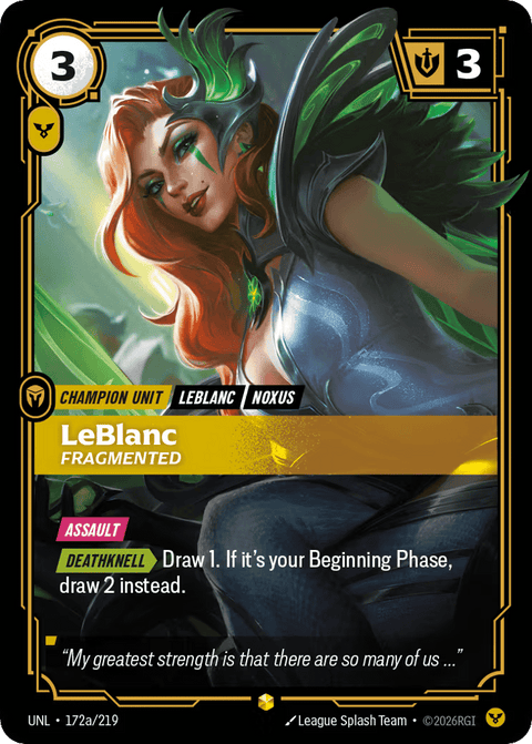 Leblanc, Fragmented - 172/219