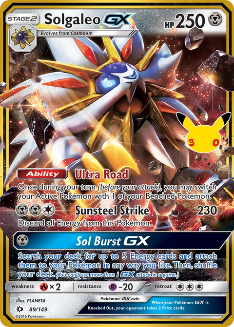 Solgaleo-GX [30th Celebration] - 89/149
