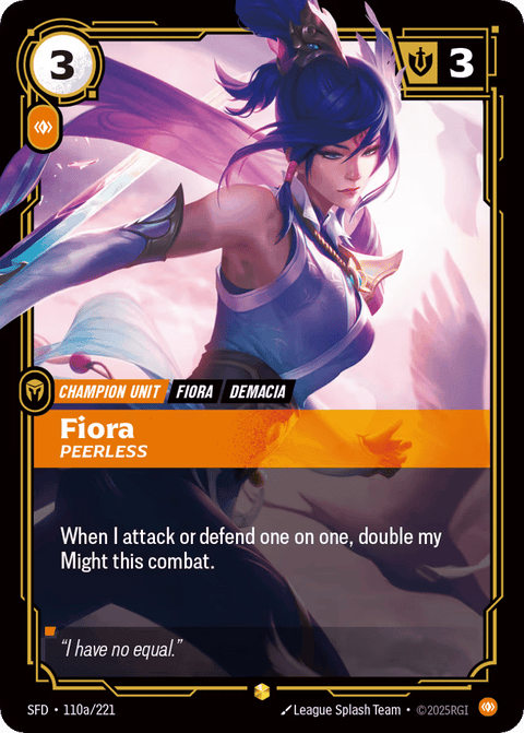Fiora, Peerless - 110a/221