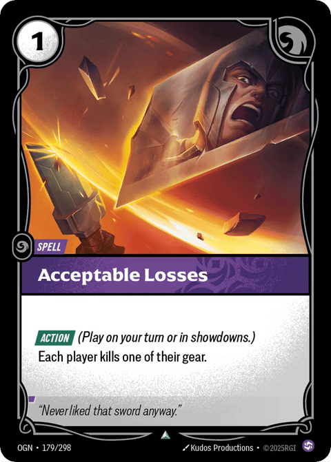 Acceptable Losses - 179/298
