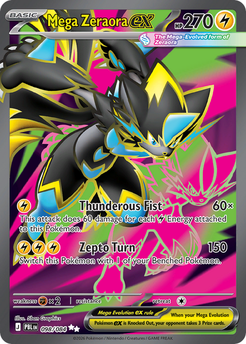 Mega Zeraora EX - 098/084