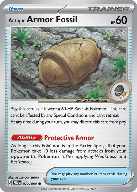 Antique Armor Fossil - 072/084