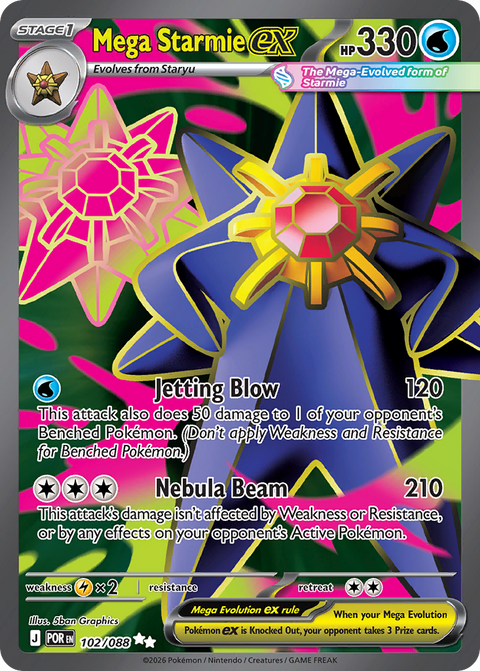 Mega Starmie EX - 102/088