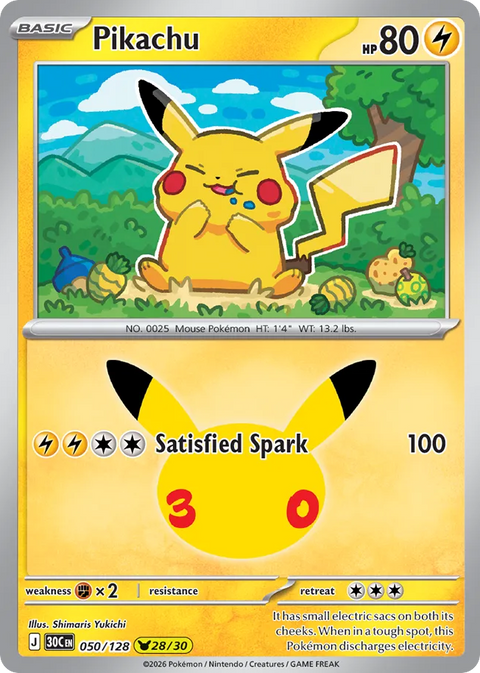 Pikachu - 050/128