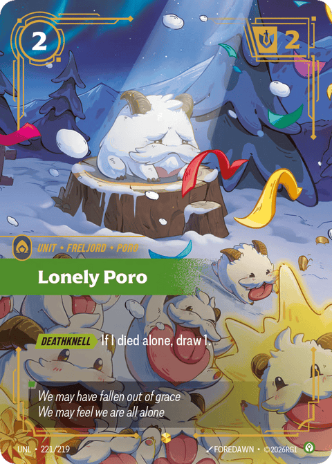 Lonely Poro - 221/219