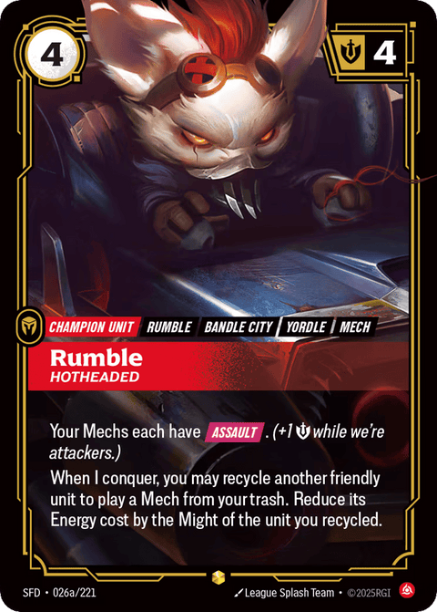 Rumble, Hotheaded - 026a/221