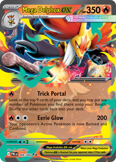 Mega Delphox EX - 008/084