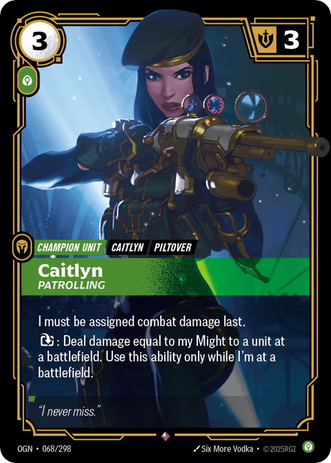 Caitlyn, Patrolling - 068/298