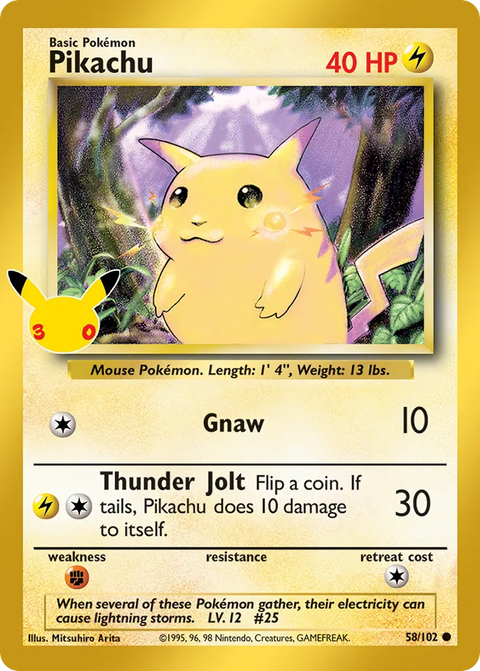 Pikachu [30th Celebration] - 58/102