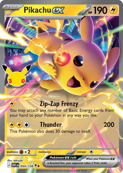 Pikachu EX - 054/128