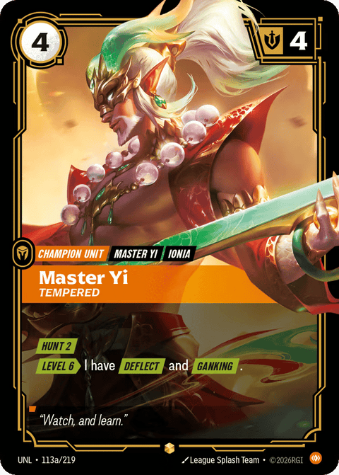 Master Yi, Tempered - 113a/219
