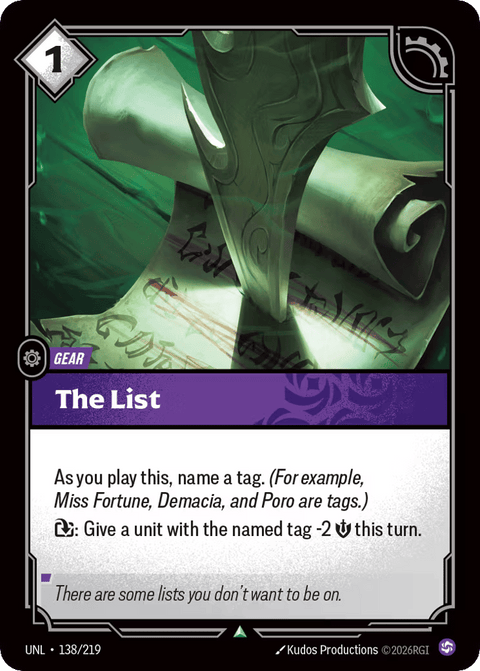 The List - 138/219