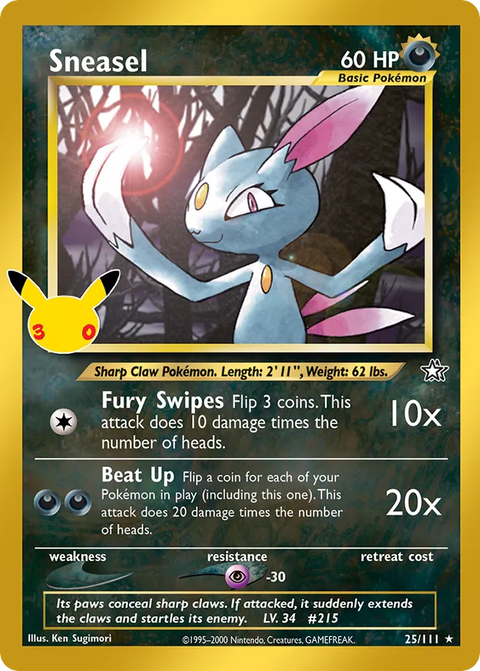 Sneasel [30th Celebration] - 25/111