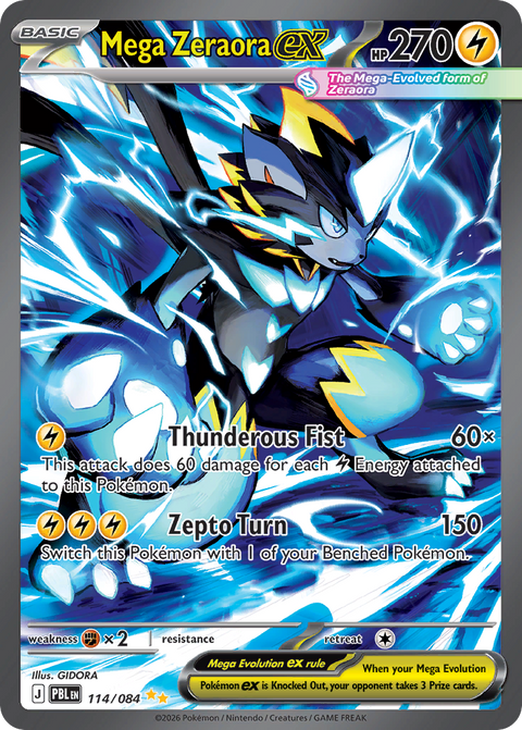 Mega Zeraora EX - 114/084