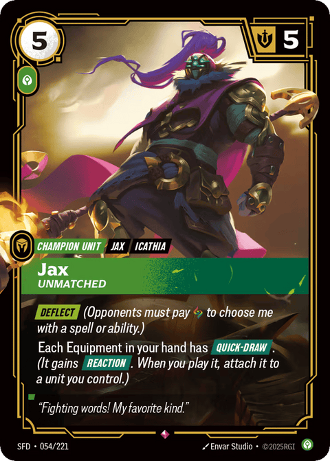 Jax, Unmatched - 054/221