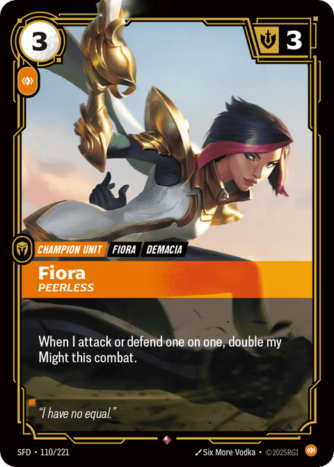 Fiora, Peerless - 110/221
