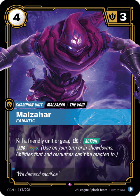 Malzahar, Fanatic - 113/298