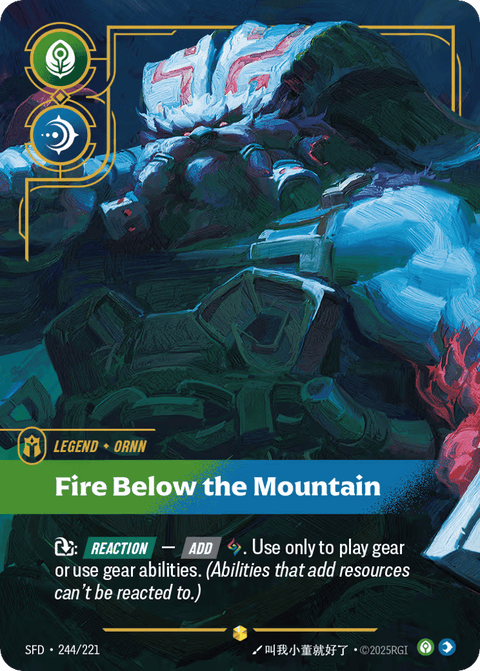 Fire Below The Mountain - 244/221