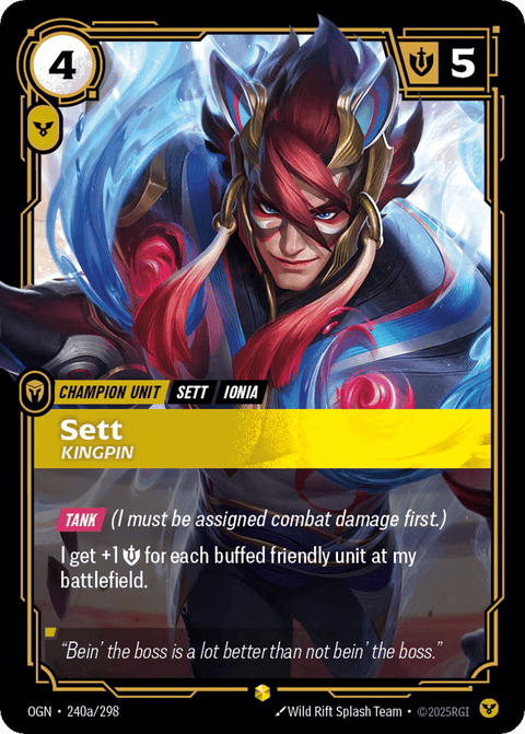 Sett, Kingpin - 240a/298