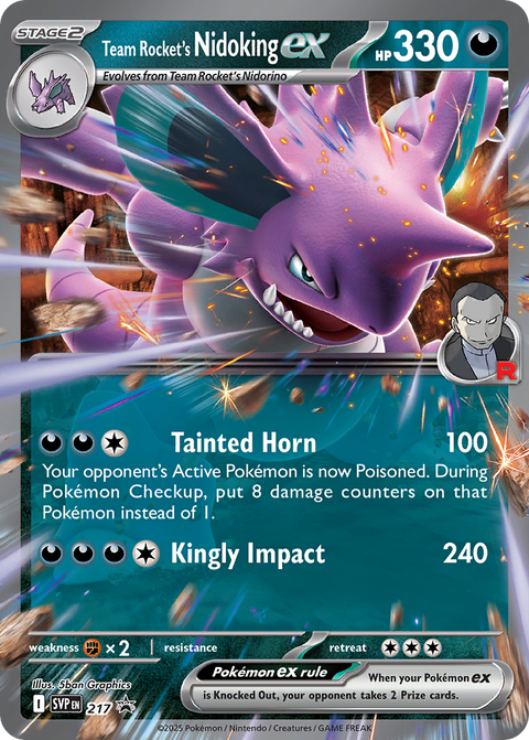 Team Rocket's Nidoking EX - SVP217
