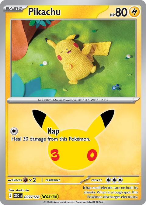 Pikachu - 027/128