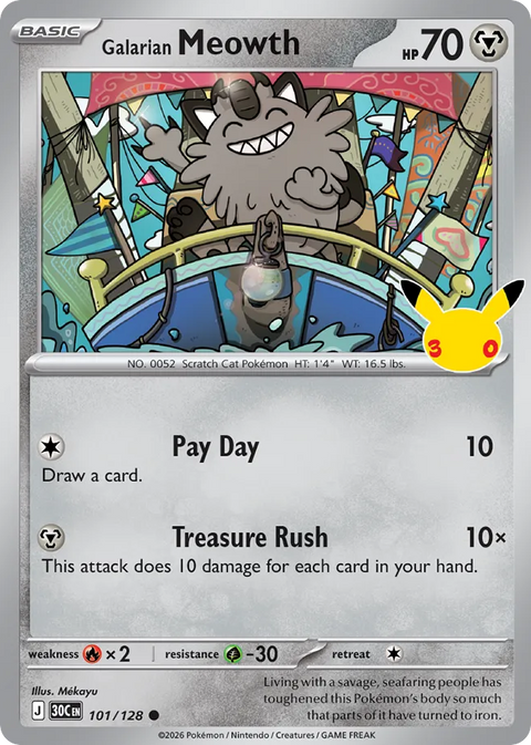 Galarian Meowth - 101/128