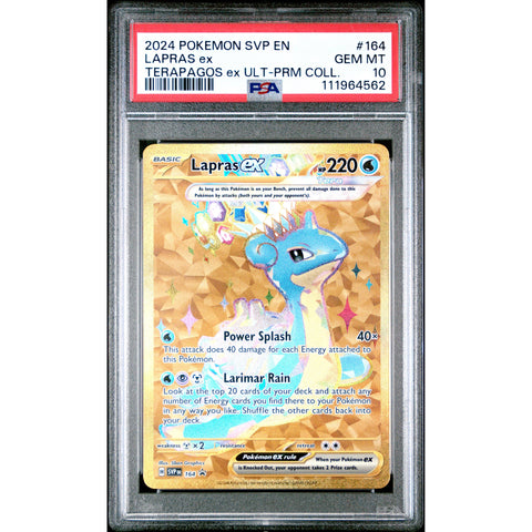 2024 POKEMON SCARLET VIOLET PROMO LAPRAS EX SVP164 PSA 10